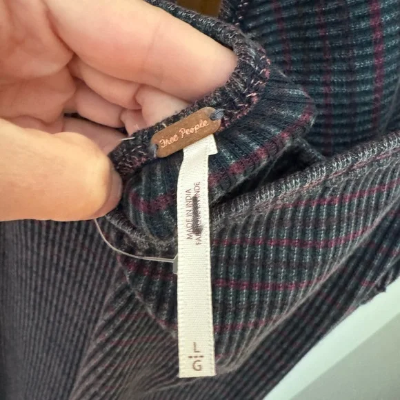 Free People Terra Maxi Halter Dress Indigo - Size L - Picture 6 of 8